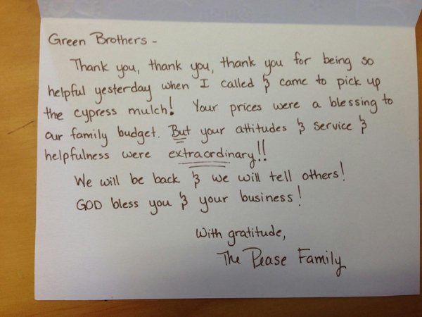 The Pease Family - testimonial